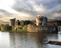 Caerphilly castle Moat photo