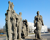 Dresden GDR Socialist Statues photo