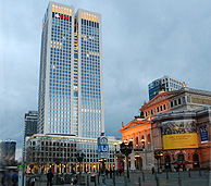 Frankfurt Opera House and UBS Building Night photo