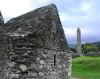 Buildings and Tower Glendalough photo