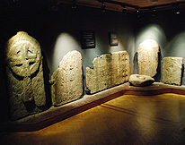 Stone in Visitors Center Glendalough photo