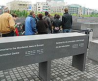 Entrance Line at Murdered Jews Monument photo