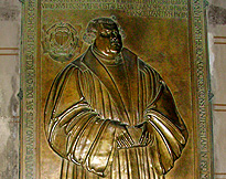 Martin Luther Bronz Relief Wittenberg photo