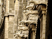 Gargoyles at Notre Dame Cathedral Paris photo