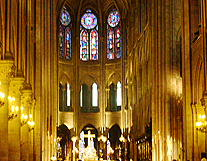Nave of Notre Dame Paris photo