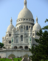 Basilica Sacre Coeur Chuch on Montmartre Hill photo