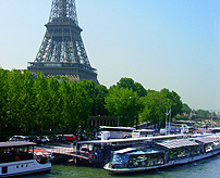 Seine Cruise Boats at Tour Eiffel photo