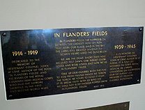 Flanders Fields  plaque photo
