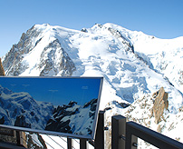 Mont Blanc View from Aigiulle du Midi Terrace photo