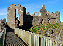 Dunluce Castle from  Walking Bridge photo