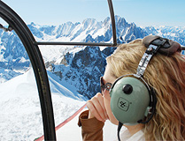 Window View of French Alps Scenic Flight photo