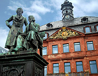 Borthers Grimm Statue  Hanau Rathaus photo