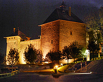 Castle Malbrouck at Night photo