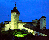 Munot Fortress at Schaffhausen Lighting photo
