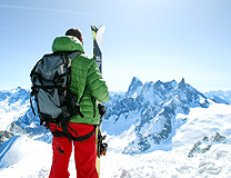 Mont Blanc Auigille du midi Ski Launch photo