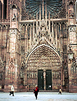 Strasbourg Gothic Cathdral Doors photo