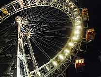 Prater Ferris Wheel above Wiener Wiesn photo