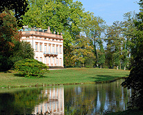 Schonbush Palace and Park Aschaffnburg Lake View