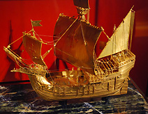 Gold Ship Model