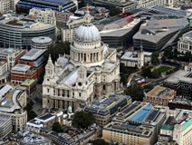 St Pauls Cathedral by Helicopter