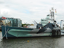 HMS Belfast War Museum Ship Thames London