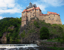Kriebstain Castle on the River Cliff