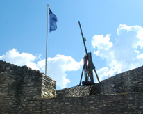 Castle Batiaz Catapault Wall