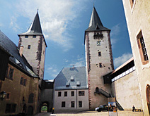 Towers at Rochlitz Castle