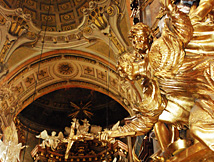 Gold Gilt Saint at Peterskirche Vienna