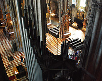 Organ Pipes from gallery St Stephens