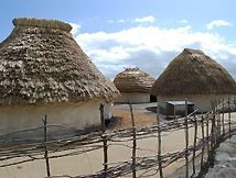 Neolithic Huts Stonehenge Exhibit