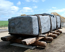 Stone Roller at Stonehenge Museum