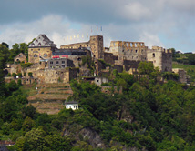 Rhenfels Castle at St Goar and Loreley