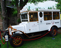 Vintage Car at Rheinfels Hotel