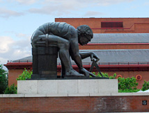 Newton Statue British Library