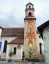 Peter and Paul Baroque parish Church Mittenwald