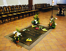 Bach's Grave in St Thomas Church in Leipzig