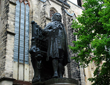 Bach Statue At Thomaskirche