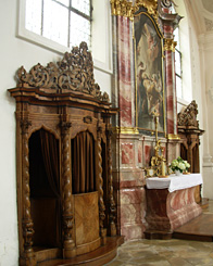 Confessional at St Martin Basilica
