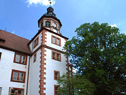 Clock Tower at Wilhalmsburg Castle Schmalkalden