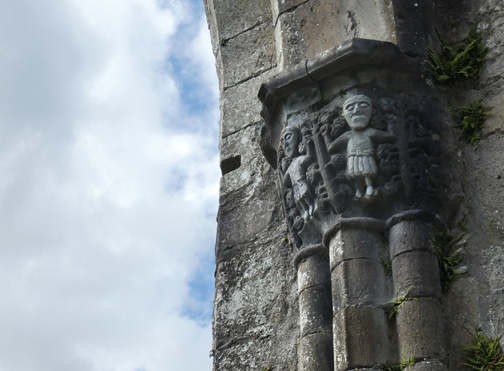 Boyle Abbey Arch Figure Sculptures