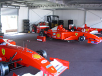 Monaco GP Ferrari garage photo