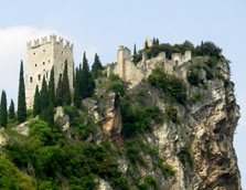 Northern Italy Medieval castle fortress in Trento Region photo