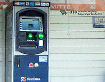 Private ATM outside hostel Berlin photo