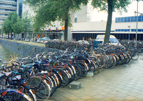 Bicycles in Amsterdam photo