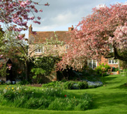 England Romantic Bed & Breakfast flowered yard photo