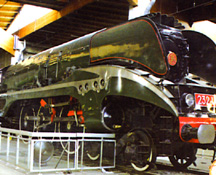 French Train Museum steam locomotive display photo