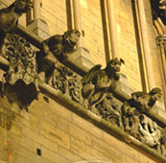 Dijon Notre Dame cathedral gargoyles center of Burgundy photo