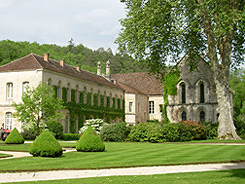 Cistercian Monastery Abbey Fontenay in Burgundy France photo