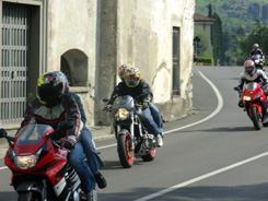 motorcycles italin road photo